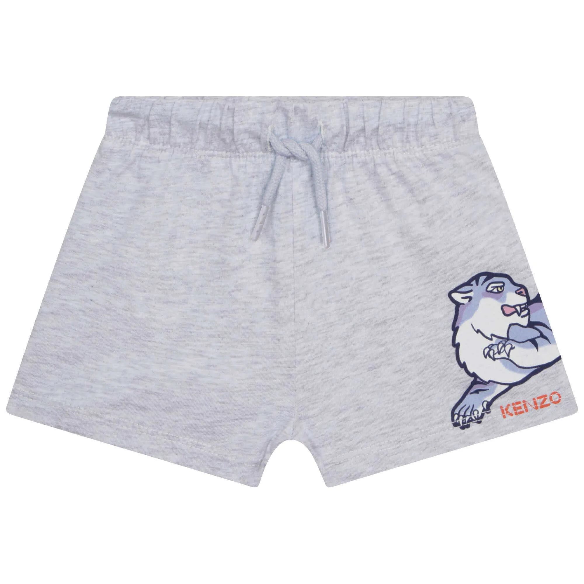 Gelb-graues Tiger-Kurzarmbodyset für Babyjungen