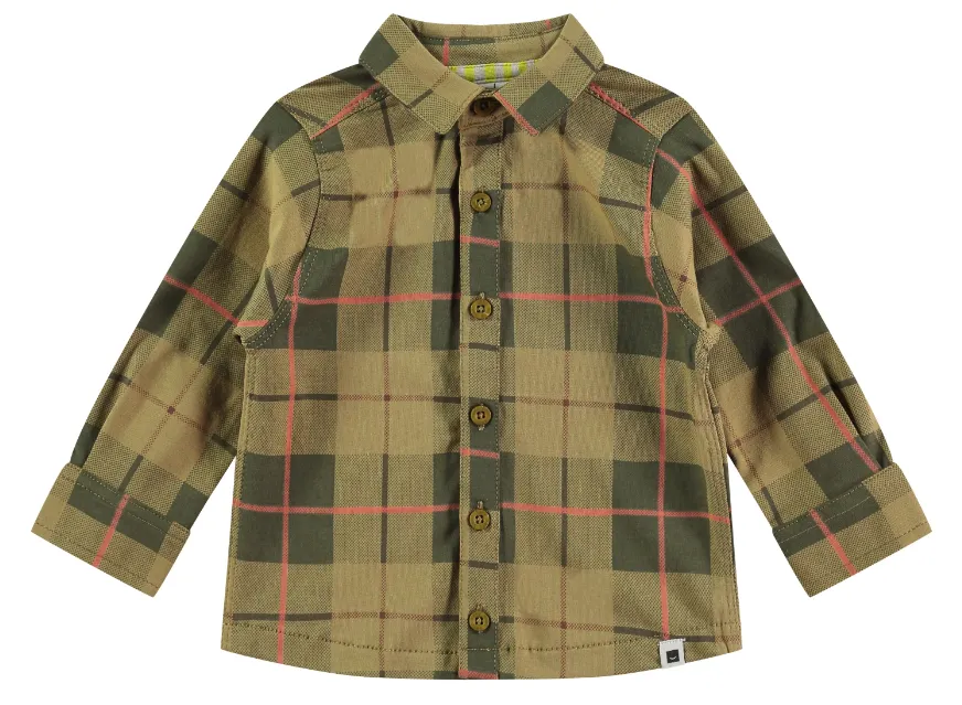 Baby Button Up Hemd - Kiwi Karo von Babyface