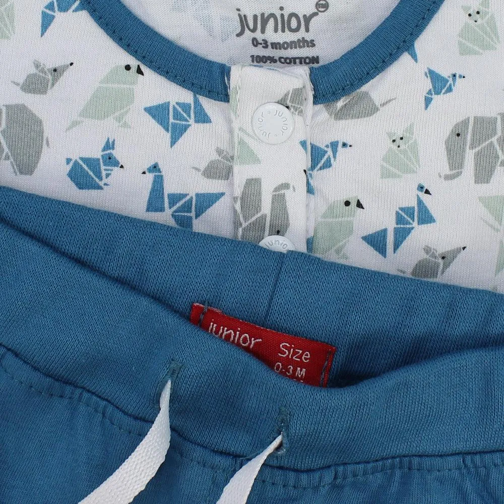 Ärmelloser Schlafanzug mit Baby-Elefant-Motiv