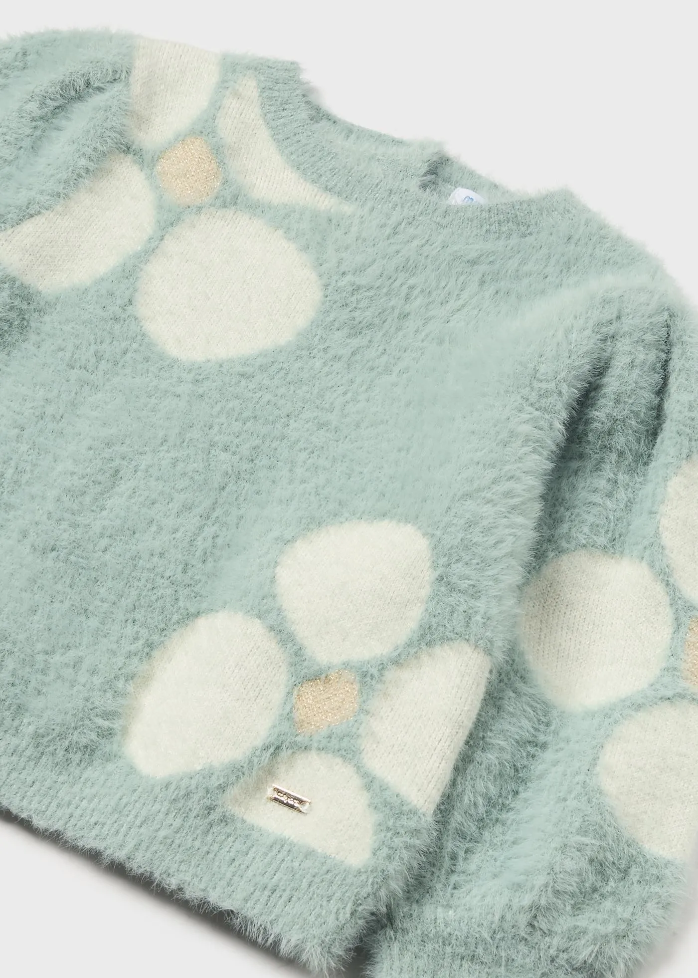 Baby Flower Jacquard Pullover - Jade von Mayoral - ENDVerkauf