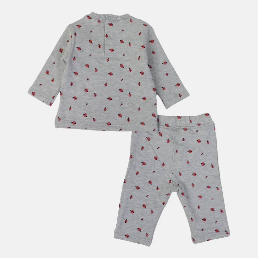 Baby Girls Milton Outfit Set – Weiches Grau