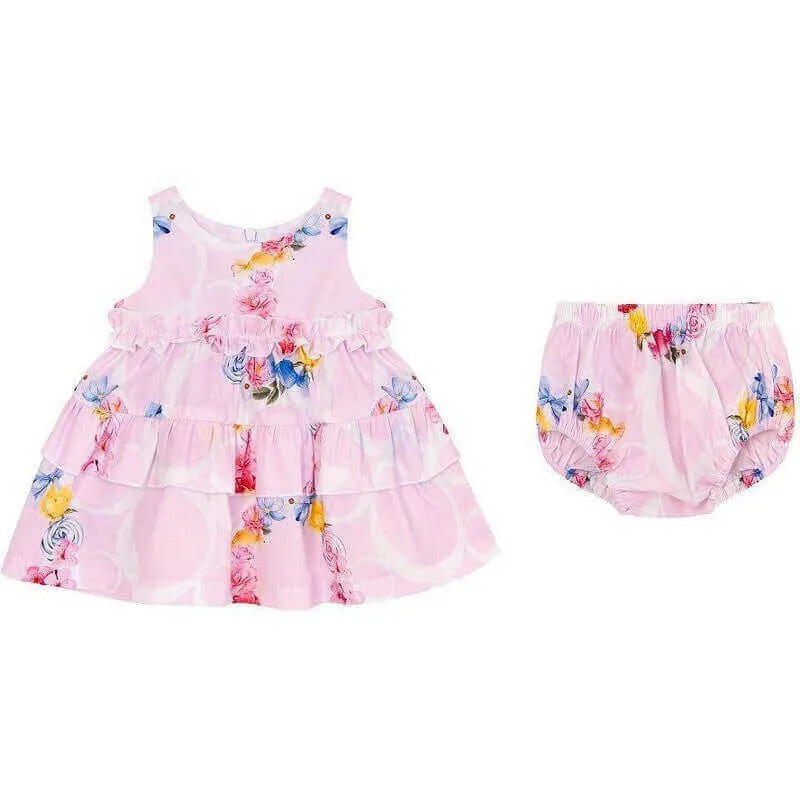 Rosa 2-teiliges Kleid-Set für Baby-Mädchen