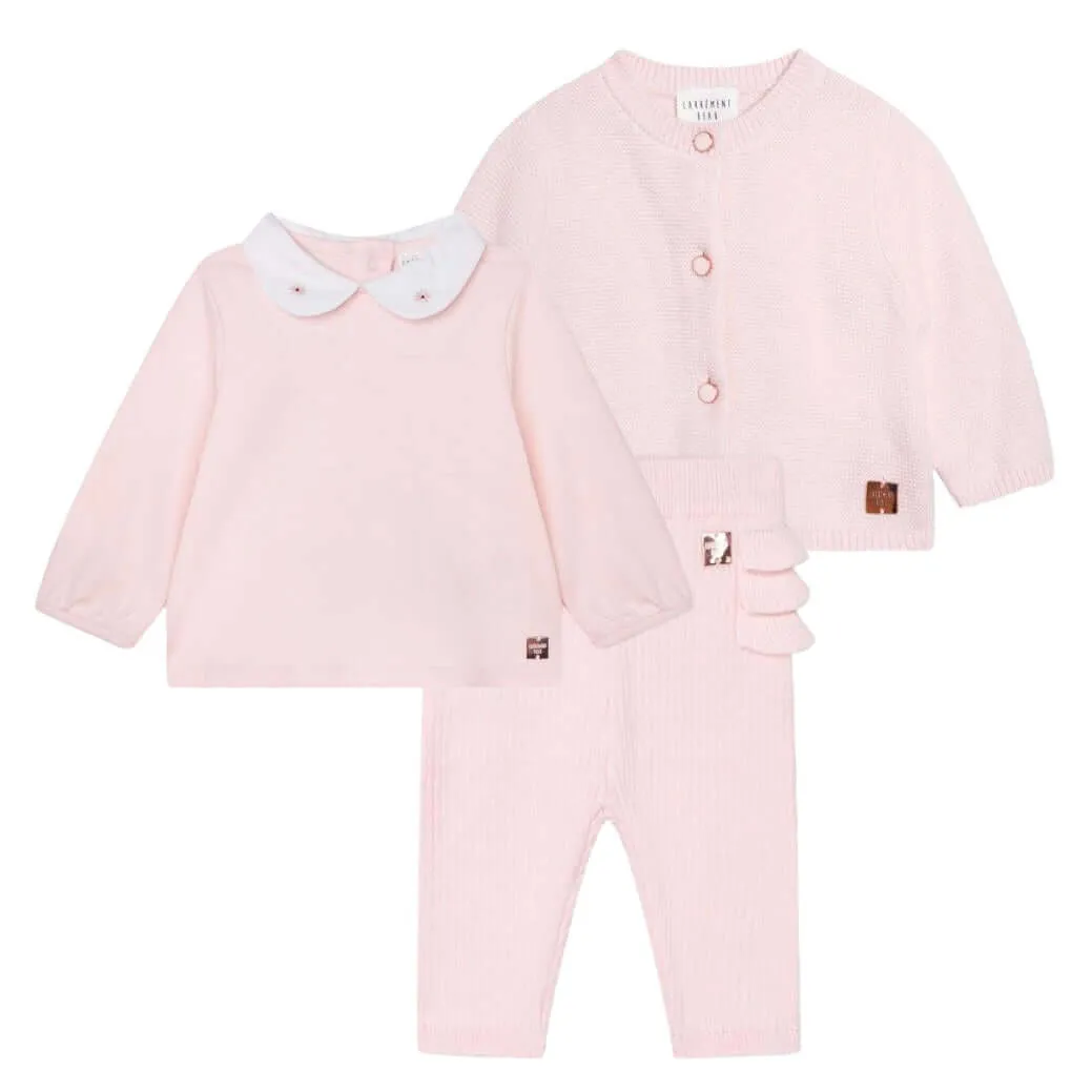 Rosa 3-teiliges Set für Babygirls