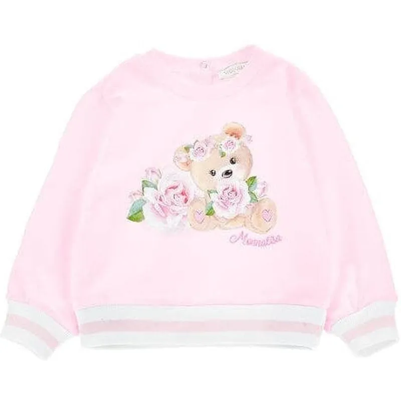 Rosa Bärenpullover für Babygirls