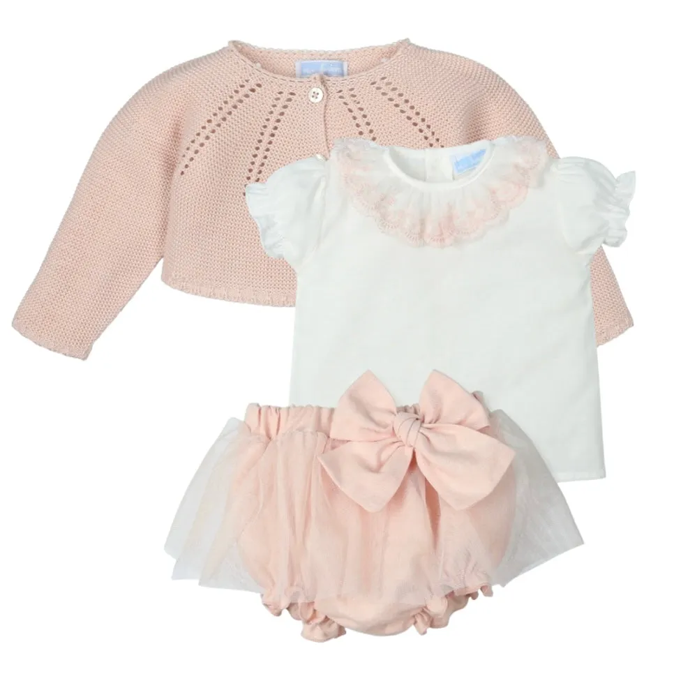 Rosa Schleifen-Set für Baby-Mädchen