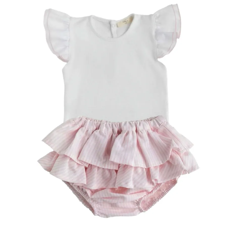 Rosa Rüschen-Set für Babygirls