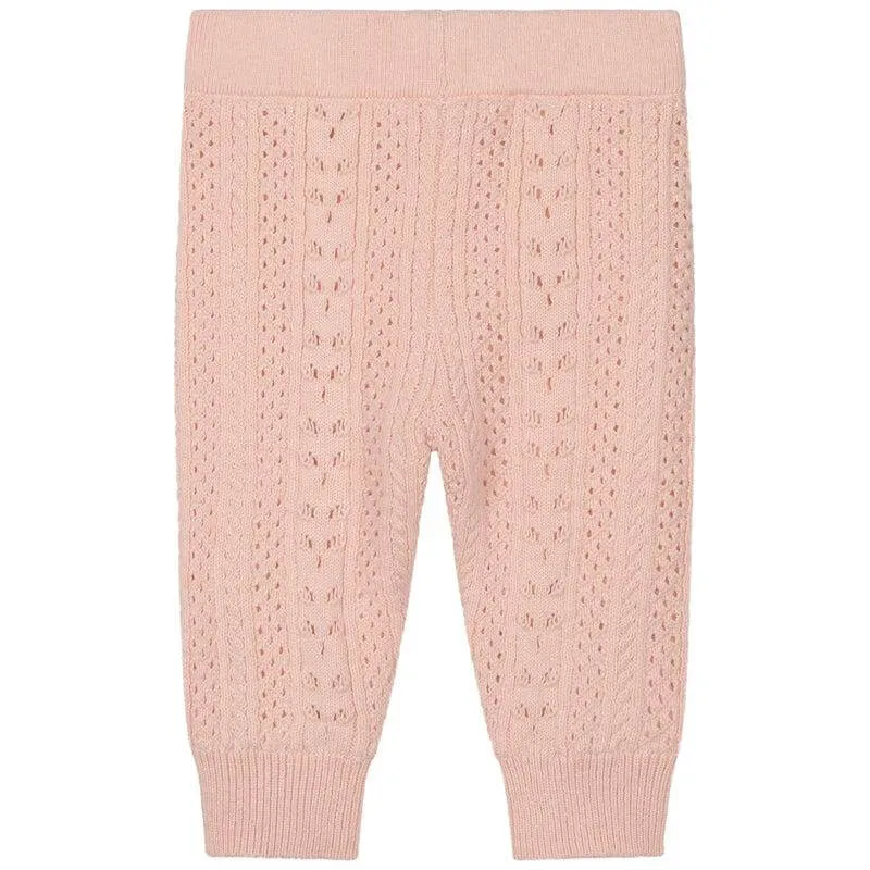Rosa Strickhosen für Baby-Mädchen