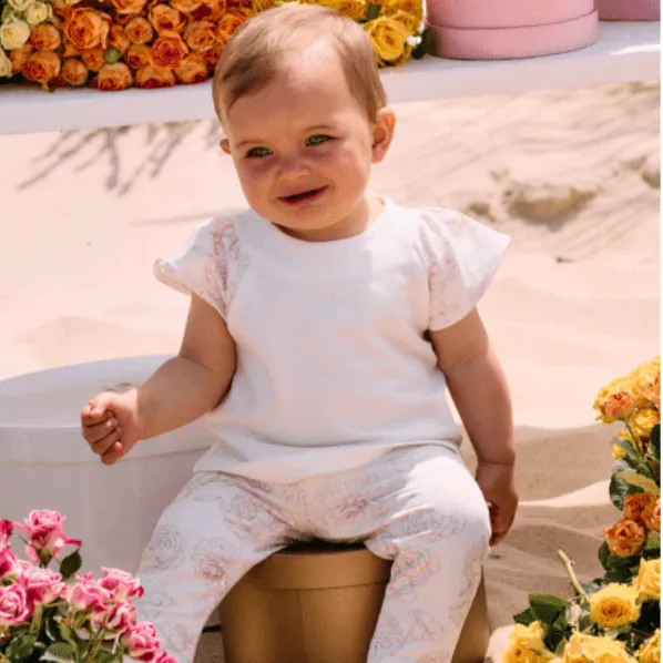 Rosa Leggings-Set für Baby-Mädchen