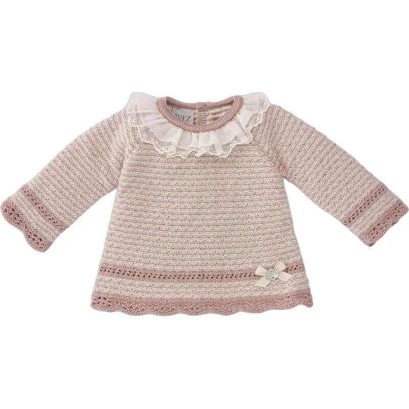 Rosa Strick-Set für Baby-Mädchen
