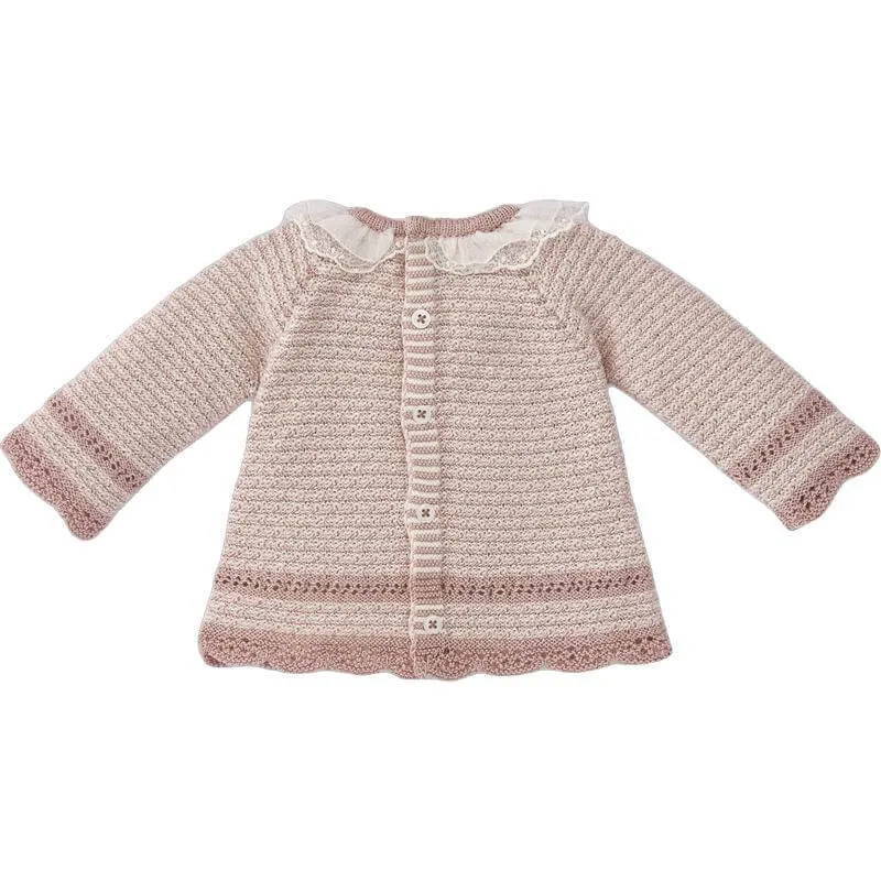Rosa Strick-Set für Baby-Mädchen