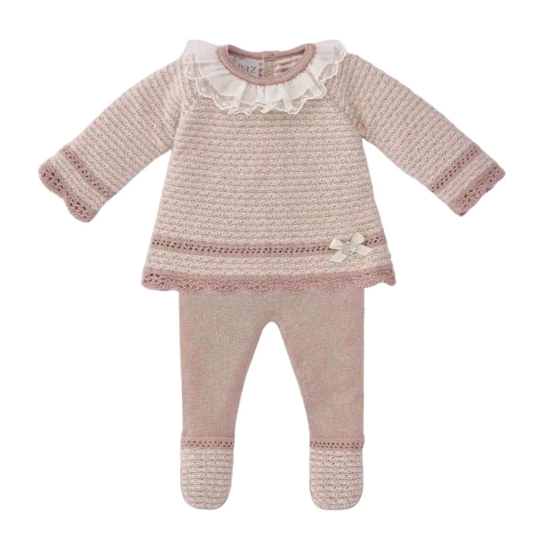 Rosa Strick-Set für Baby-Mädchen