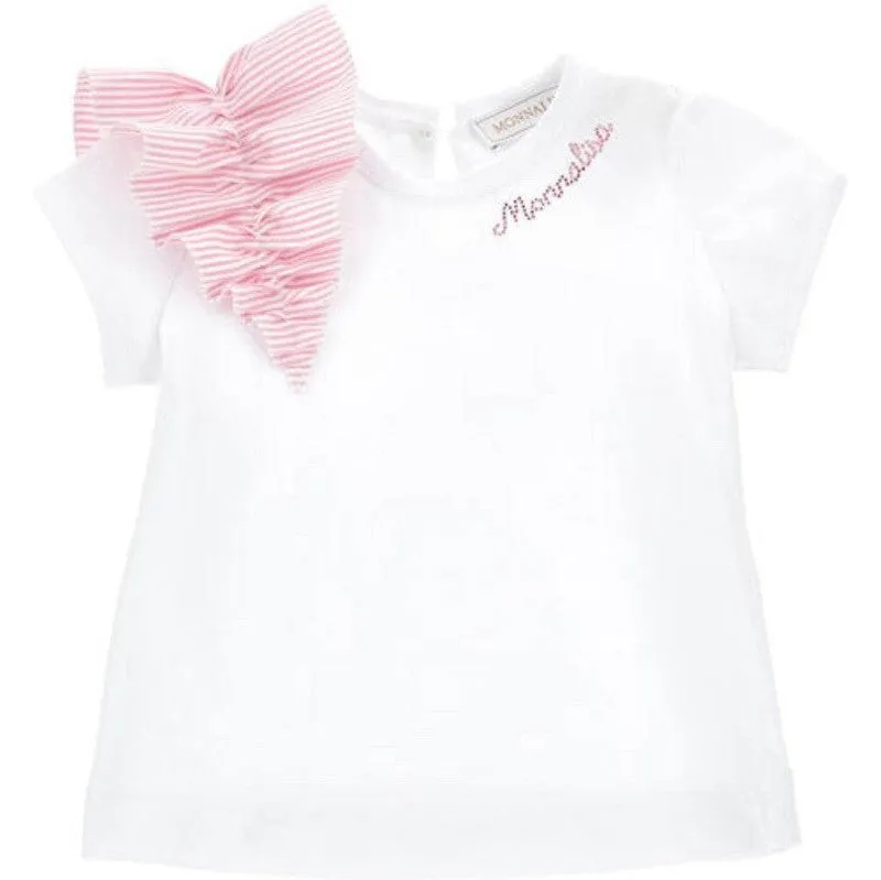 Baby Mädchen Weißes Rüschen Top & Rock Set