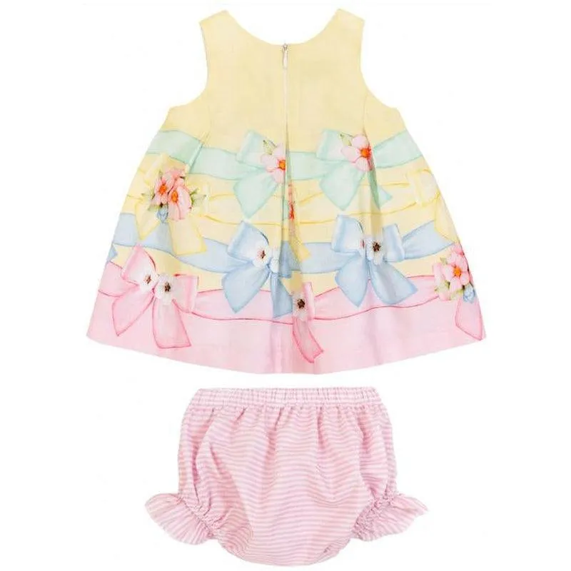 Gelbes Schleifen-Set für Baby-Mädchen