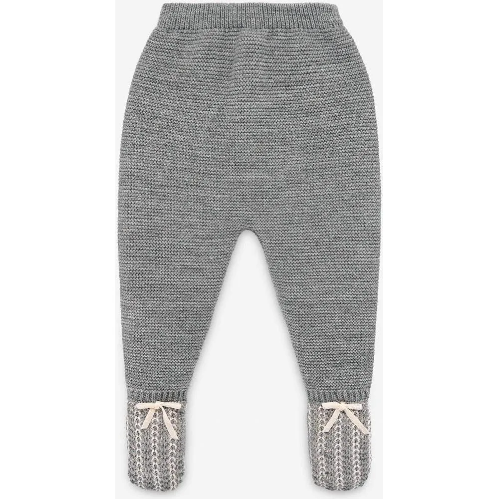 Baby Grau 'Saturno' Strick-Set