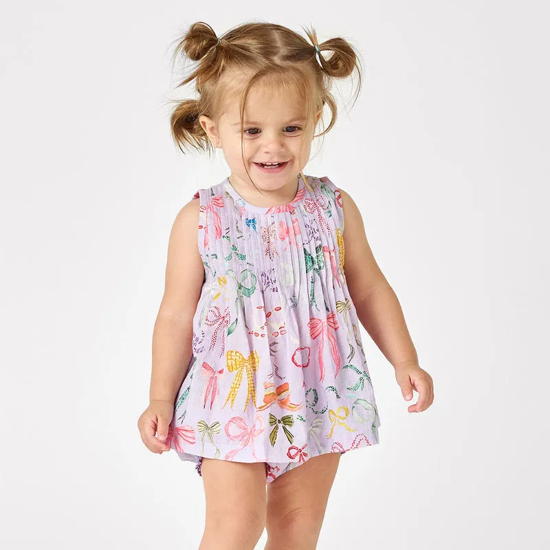 Baby Jaipur Zweiteiler - Lavendel Aquarell Schleifen von Pink Chicken
