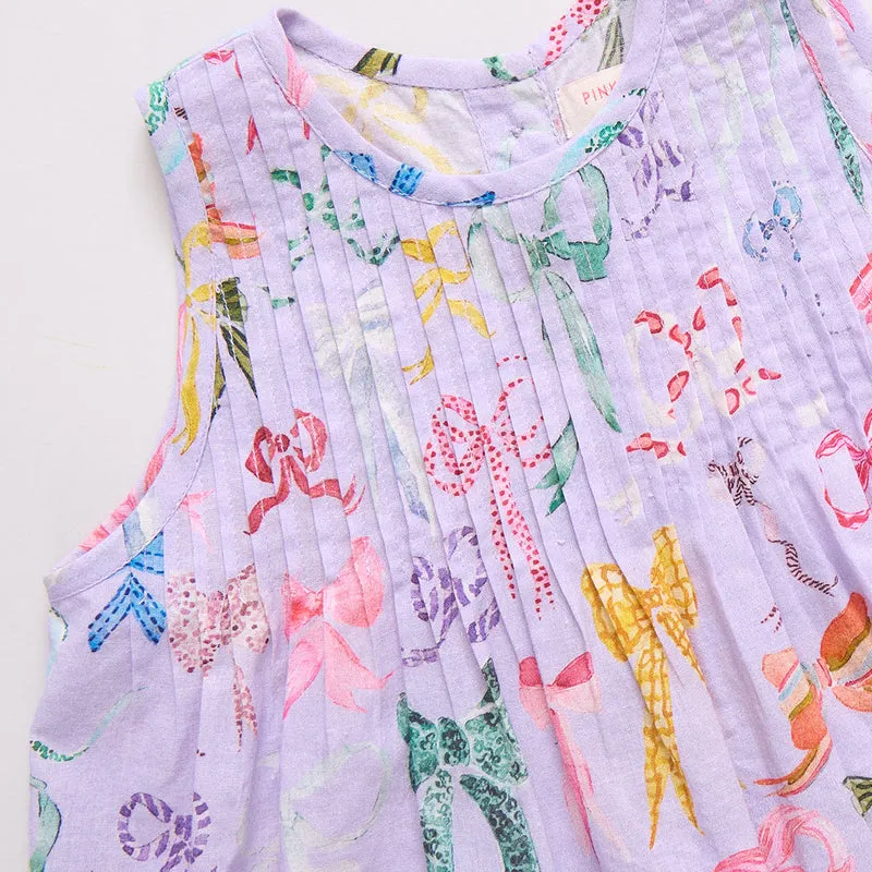 Baby Jaipur Zweiteiler - Lavendel Aquarell Schleifen von Pink Chicken