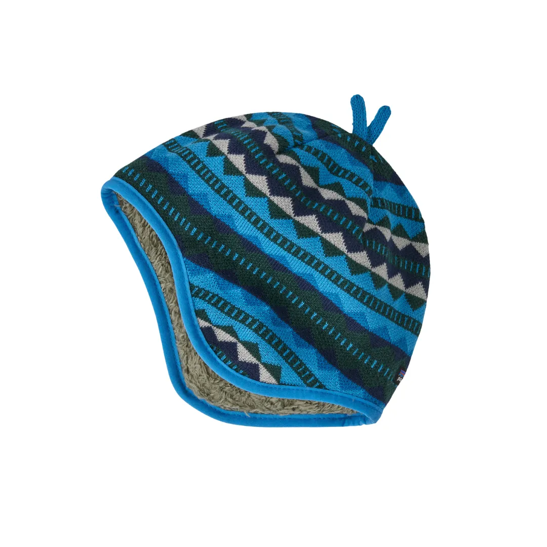 Baby Reversible Beanie - Diamantstreifen-Mütze von Patagonia