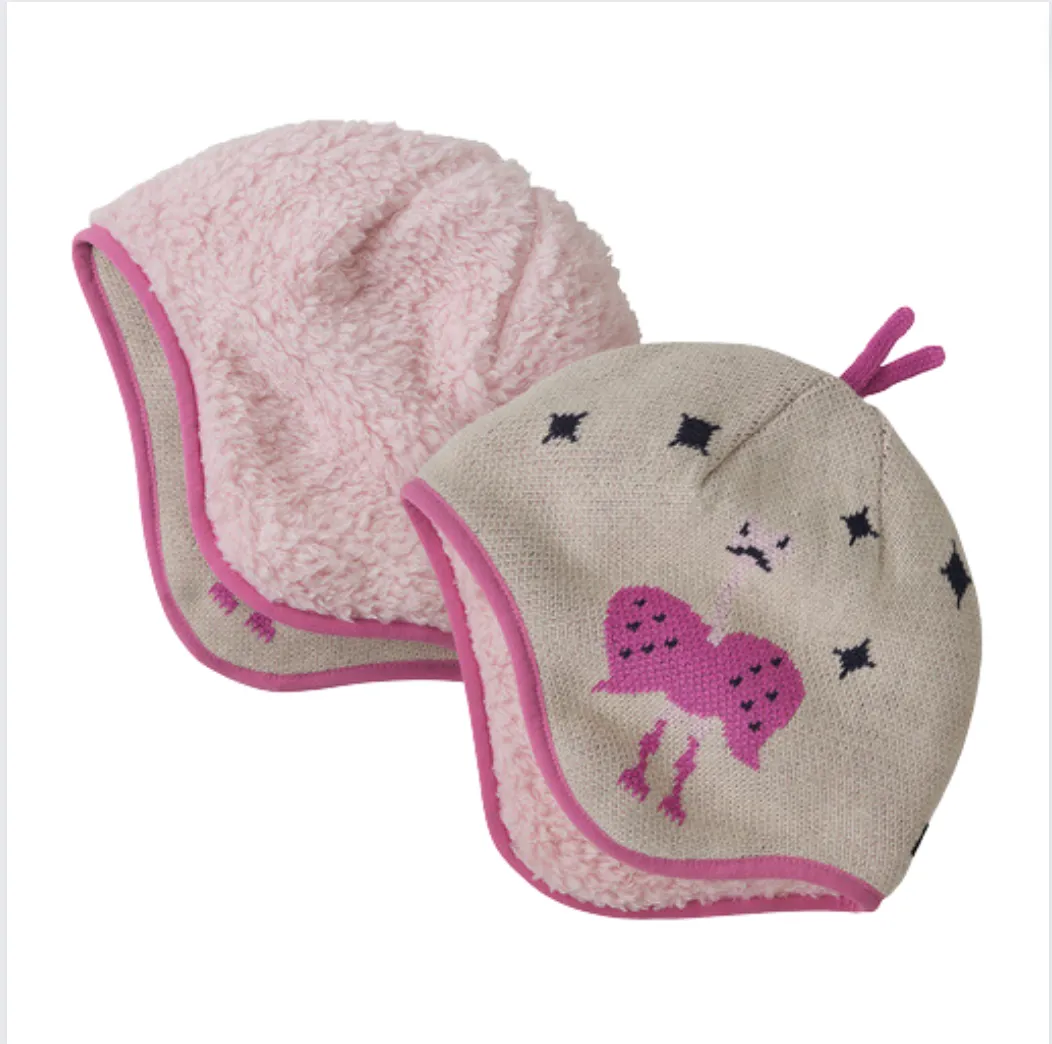 Baby Reversible Beanie - Rhea Birke Weiß von Patagonia