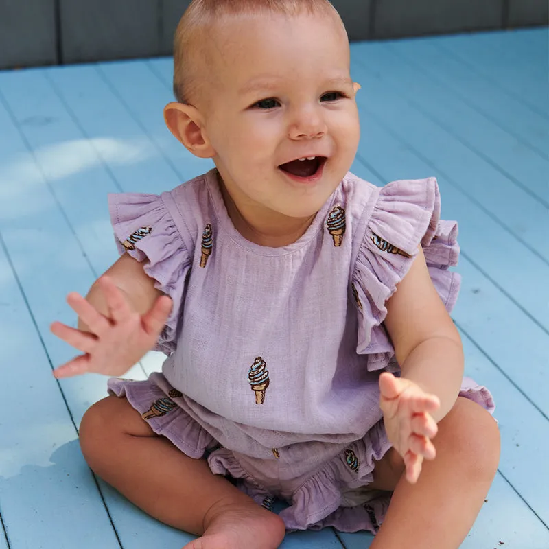 Baby Roey Zweiteiler - Lavendel Soft Serve von Pink Chicken