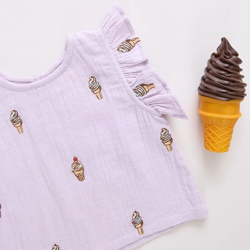 Baby Roey Zweiteiler - Lavendel Soft Serve von Pink Chicken