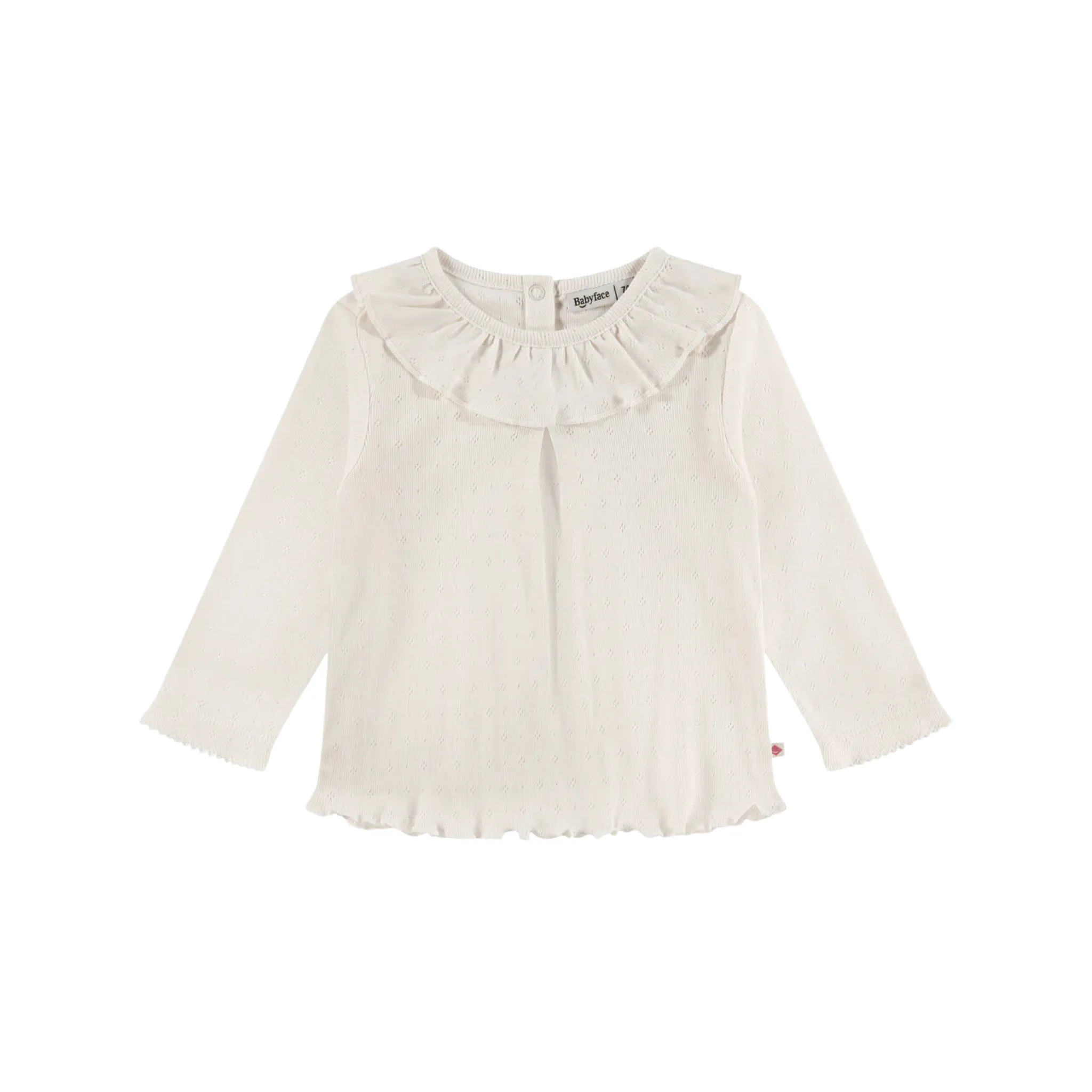 Baby Ruffle Kragen Langarm - Creme von Babyface