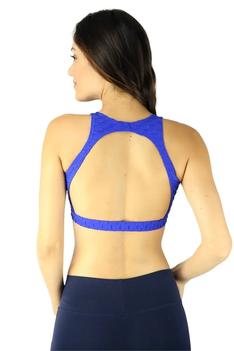 Balance Fitwear Quadratisches Top Blau B69