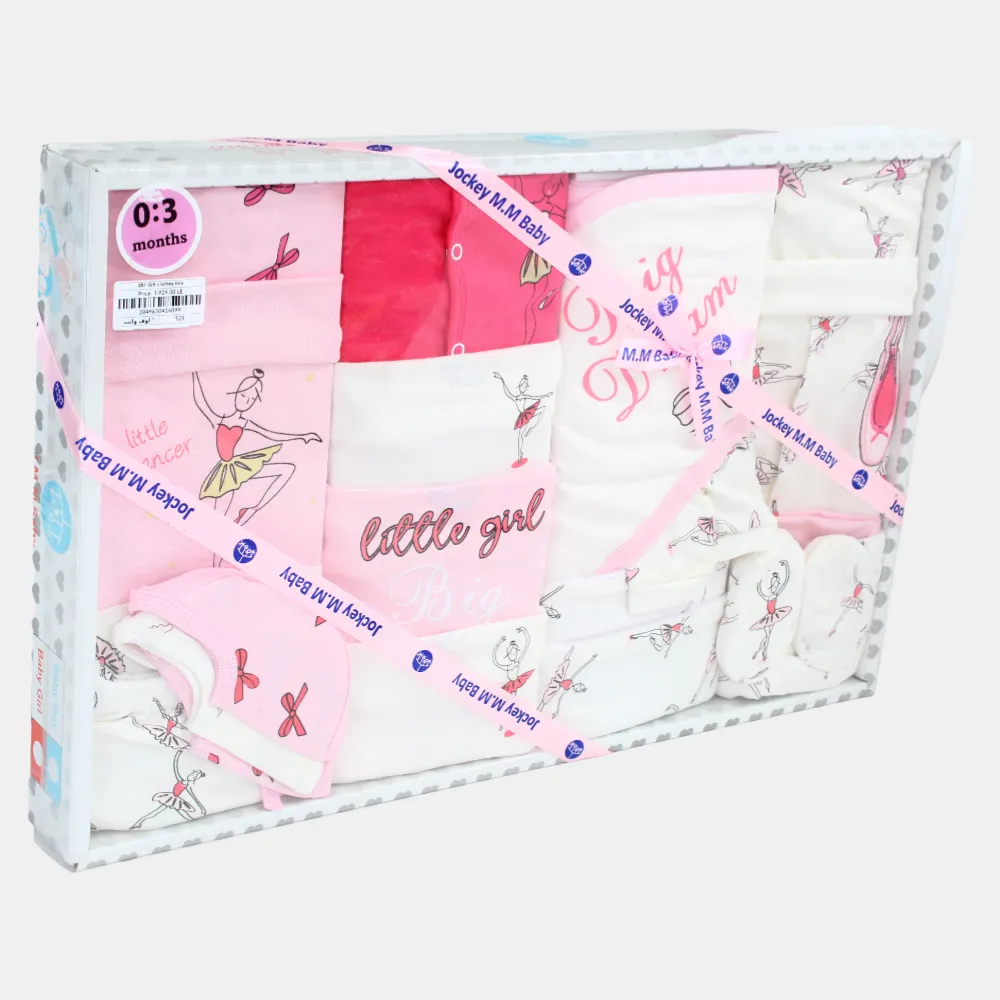 Ballett-Motiv Geschenkbox für Baby-Mädchen – 20-teilig (0-3 Monate)