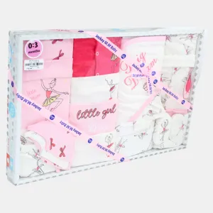 Ballet-Themed Baby Girls' Summer Gift Box – 20 Pcs (0-3m)