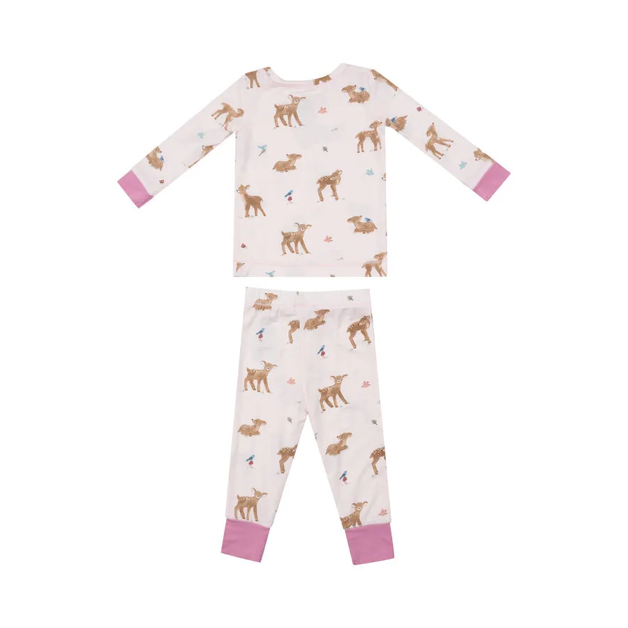 Bambus Langarm-Lounge-Outfit - Weicher Hirsch von Angel Dear