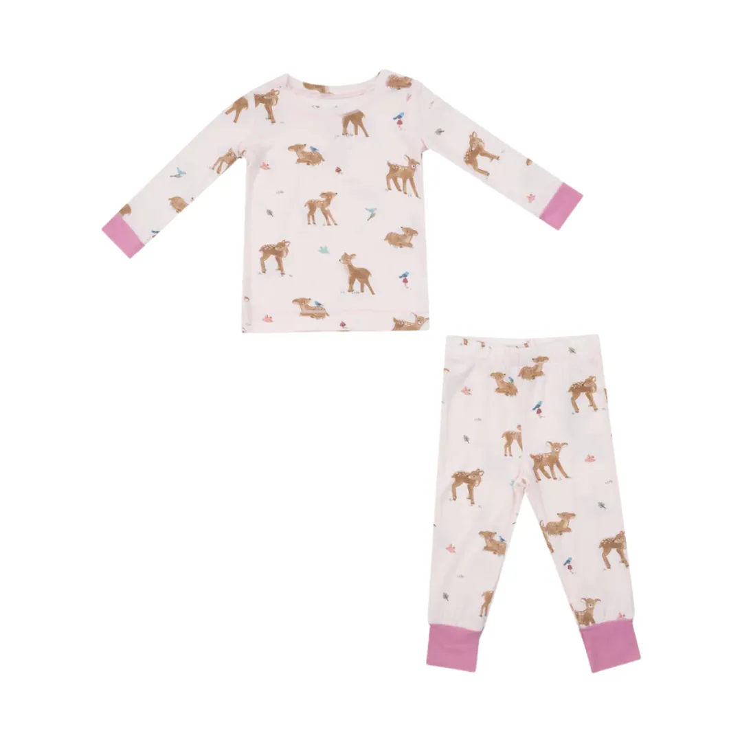 Bambus Langarm-Lounge-Outfit - Weicher Hirsch von Angel Dear