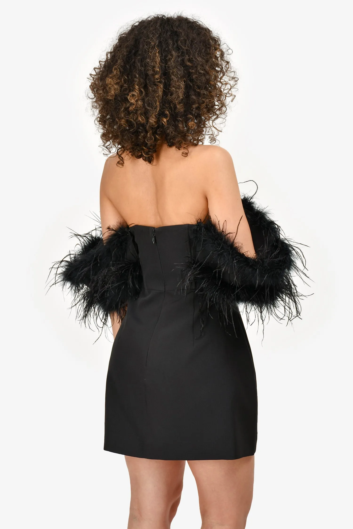 Barianno Black Feather 'Alessia' Minikleid Größe M
