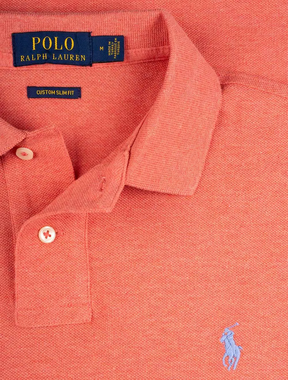 Basic Mesh Polo Amalfi Rot Meliert