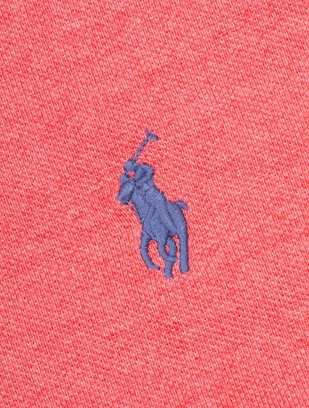 Einfaches Mesh-Polohemd Rot