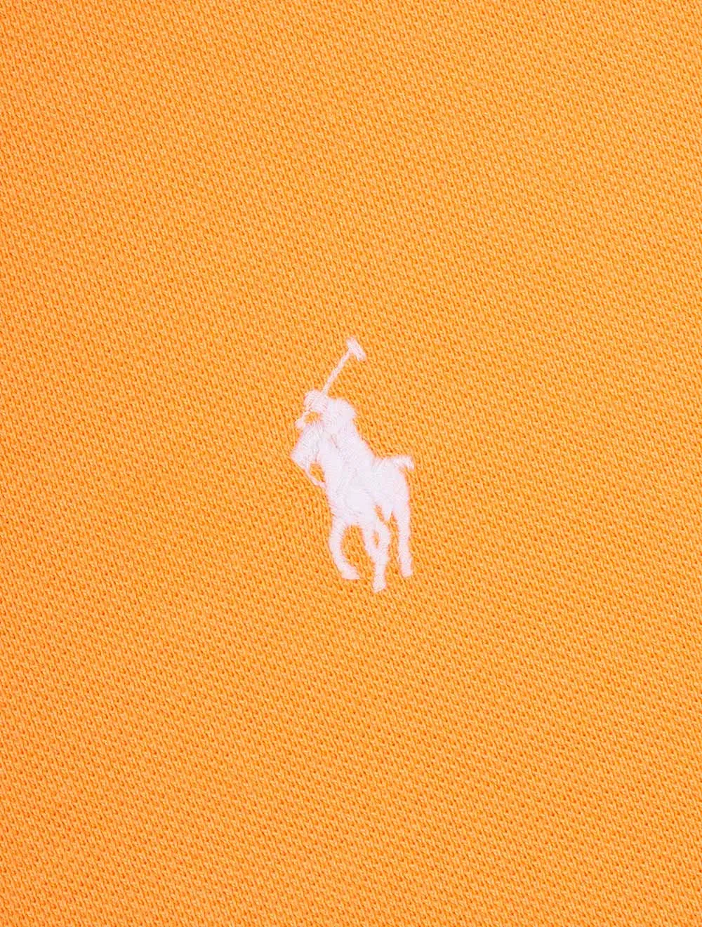 Einfaches Polohemd mit kurzen Ärmeln in Orange