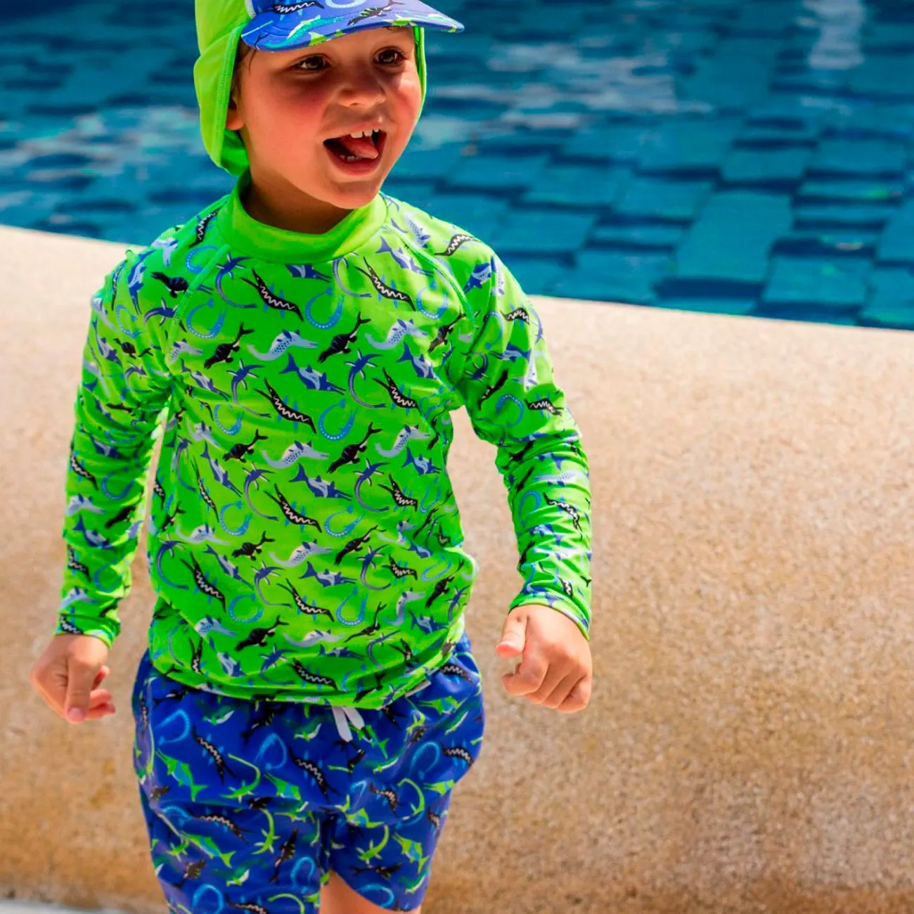 BECO Blue Ocean Dino Shorts