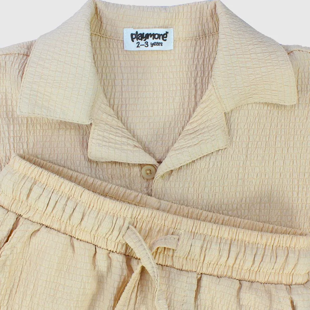Beige 2-teiliges Outfit-Set