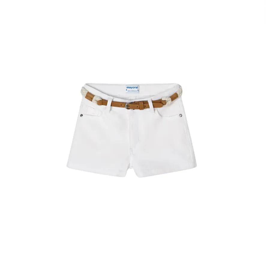 Bessere Baumwoll-Bundshorts - Weiß von Mayoral - ENDVERKAUF