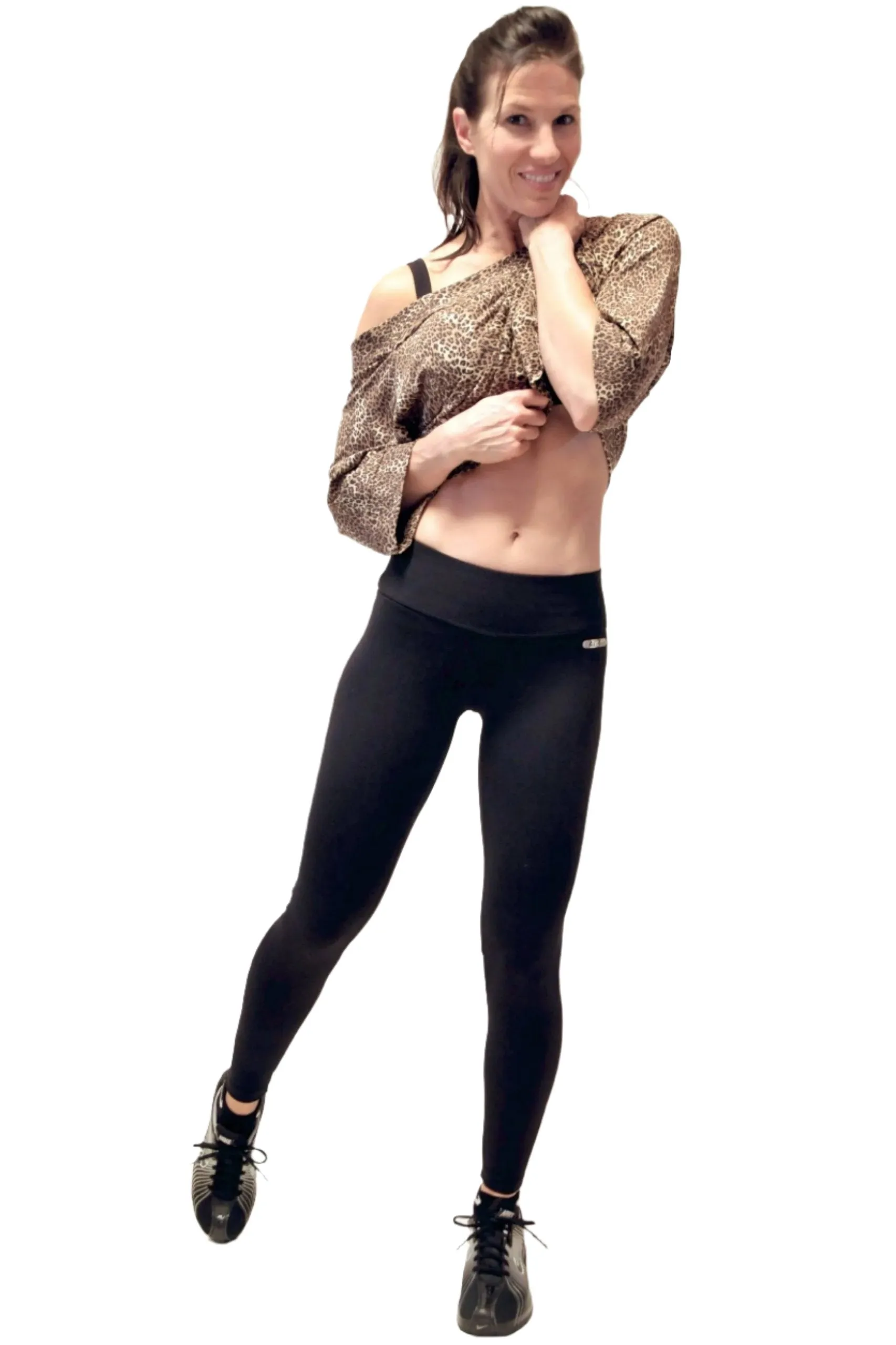Bia Brazil Activewear Leggings mit aufgesetzter Tasche LE426 Schwarz
