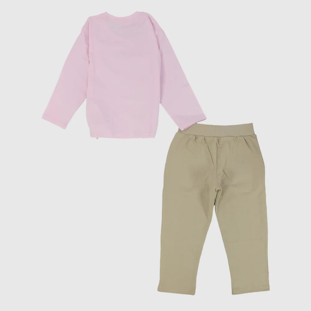 Großes Blatt Langarm-Pyjama