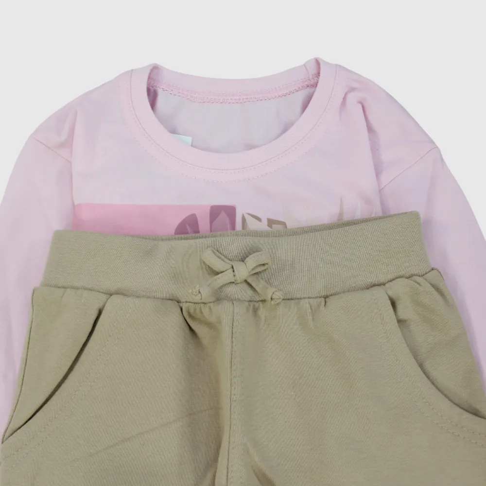 Großes Blatt Langarm-Pyjama