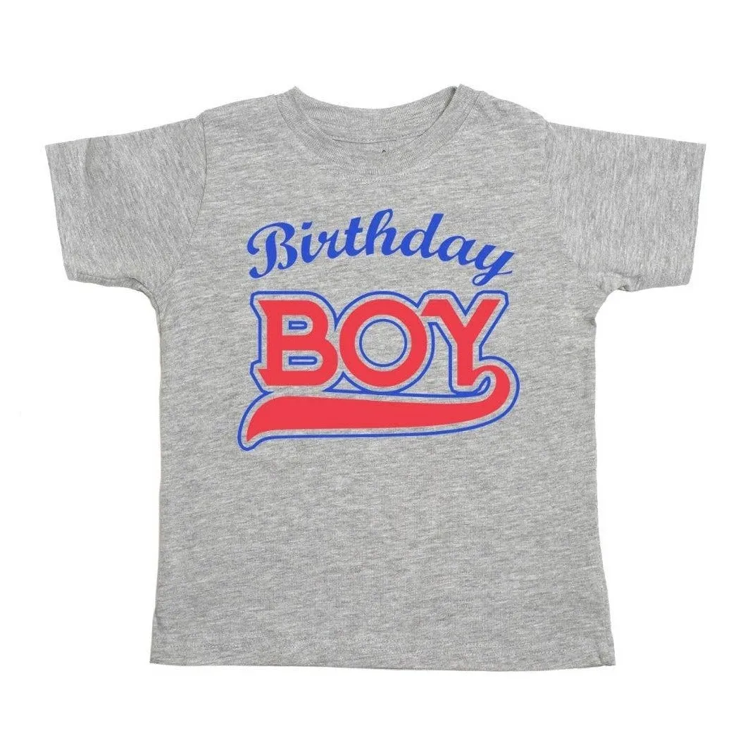 Geburtstagskind Baseball Kurzarm Shirt - Grau von Sweet Wink