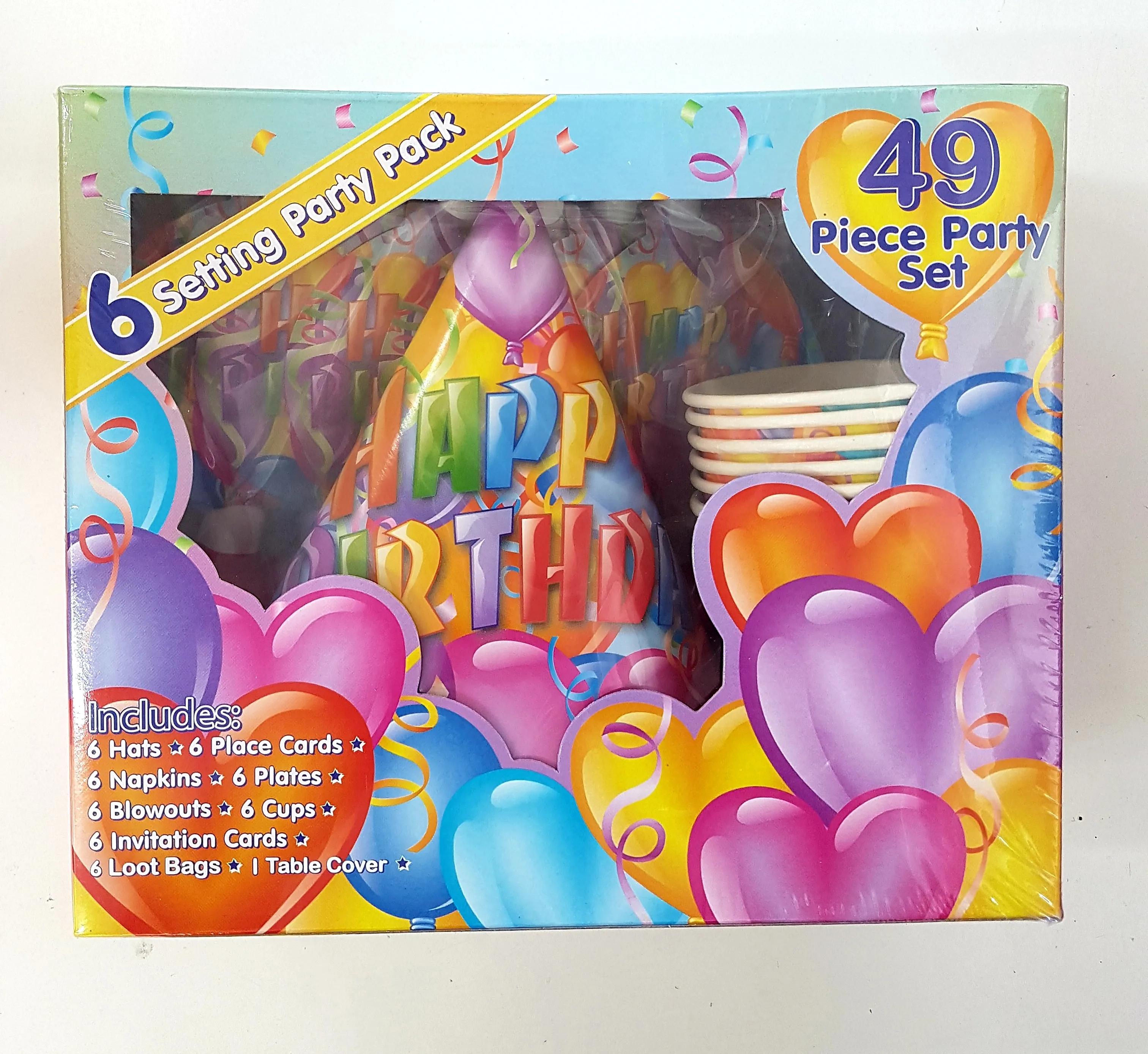 Geburtstagsparty-Paket mit 49 Teilen