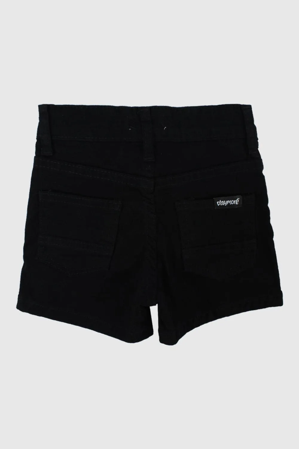 Schwarze Gabardine Shorts