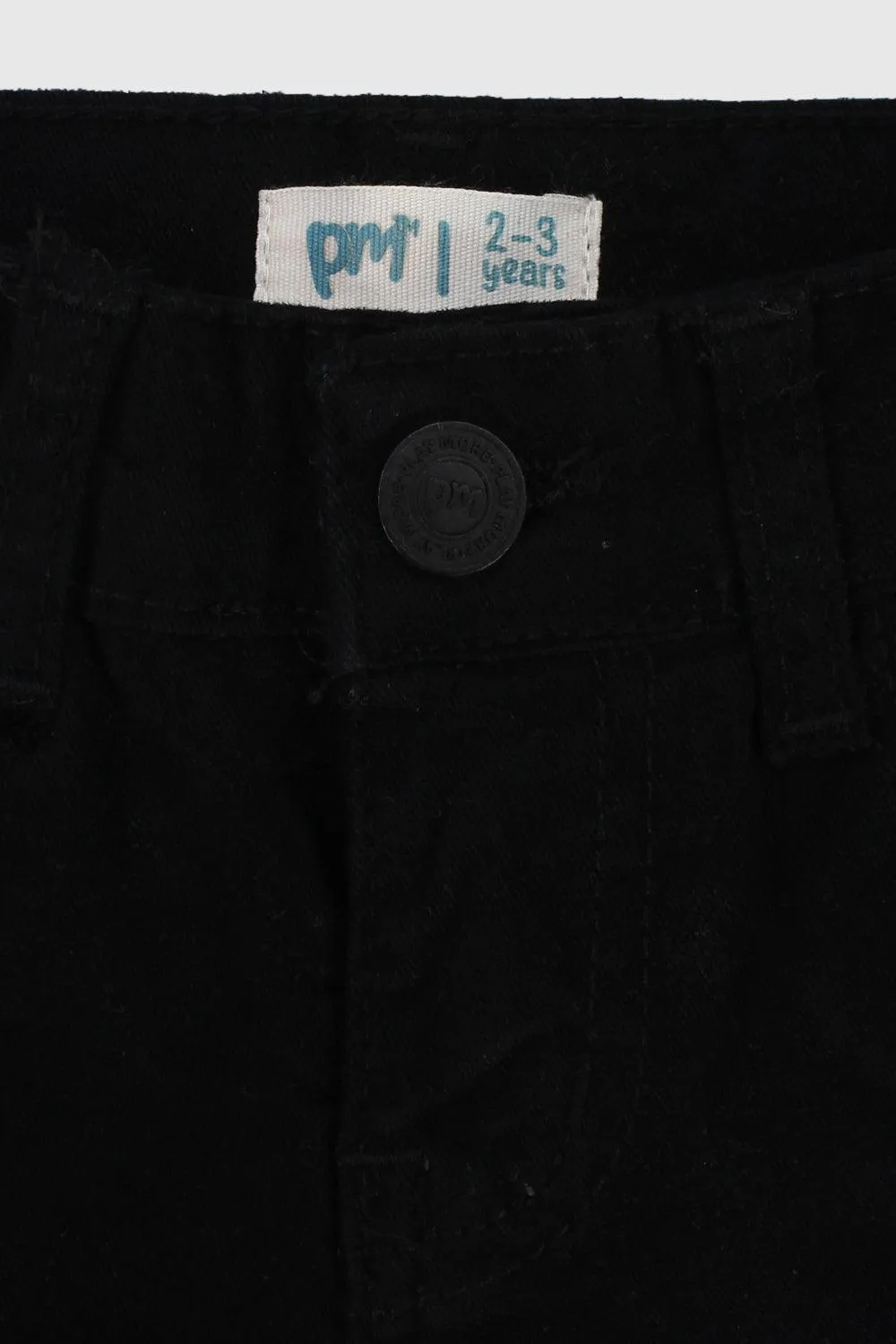 Schwarze Gabardine Shorts