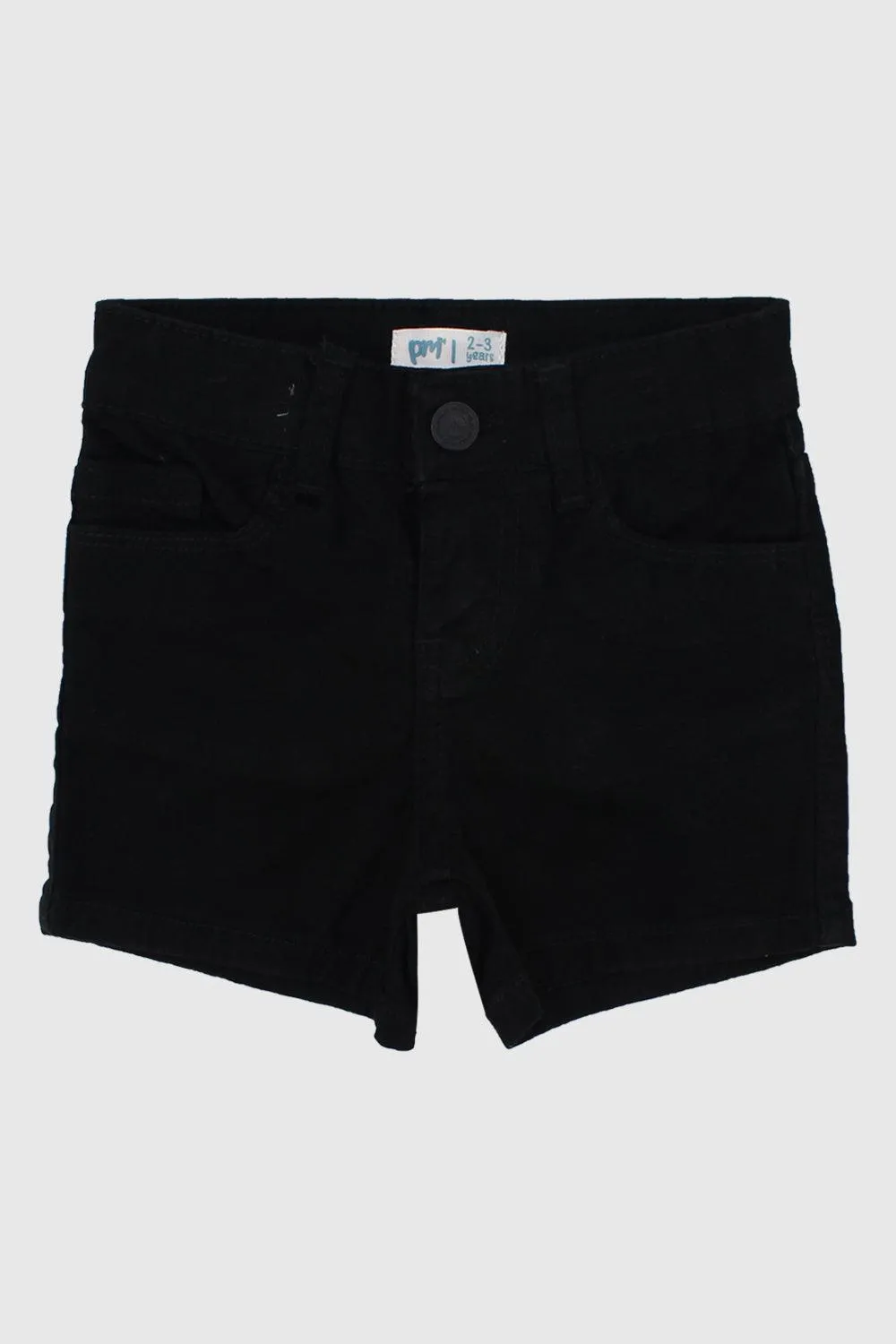 Schwarze Gabardine Shorts