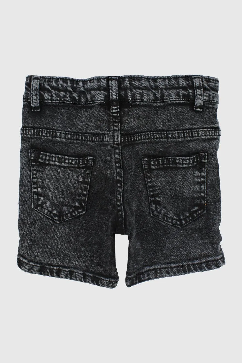 Schwarze Jeans-Shorts