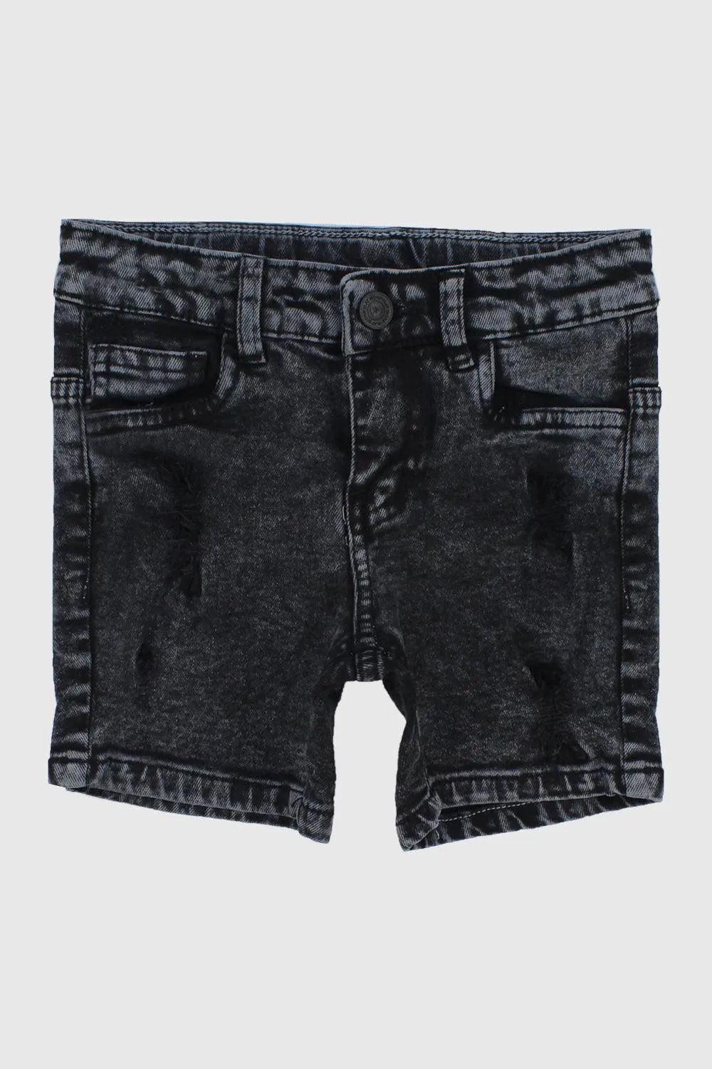 Schwarze Jeans-Shorts