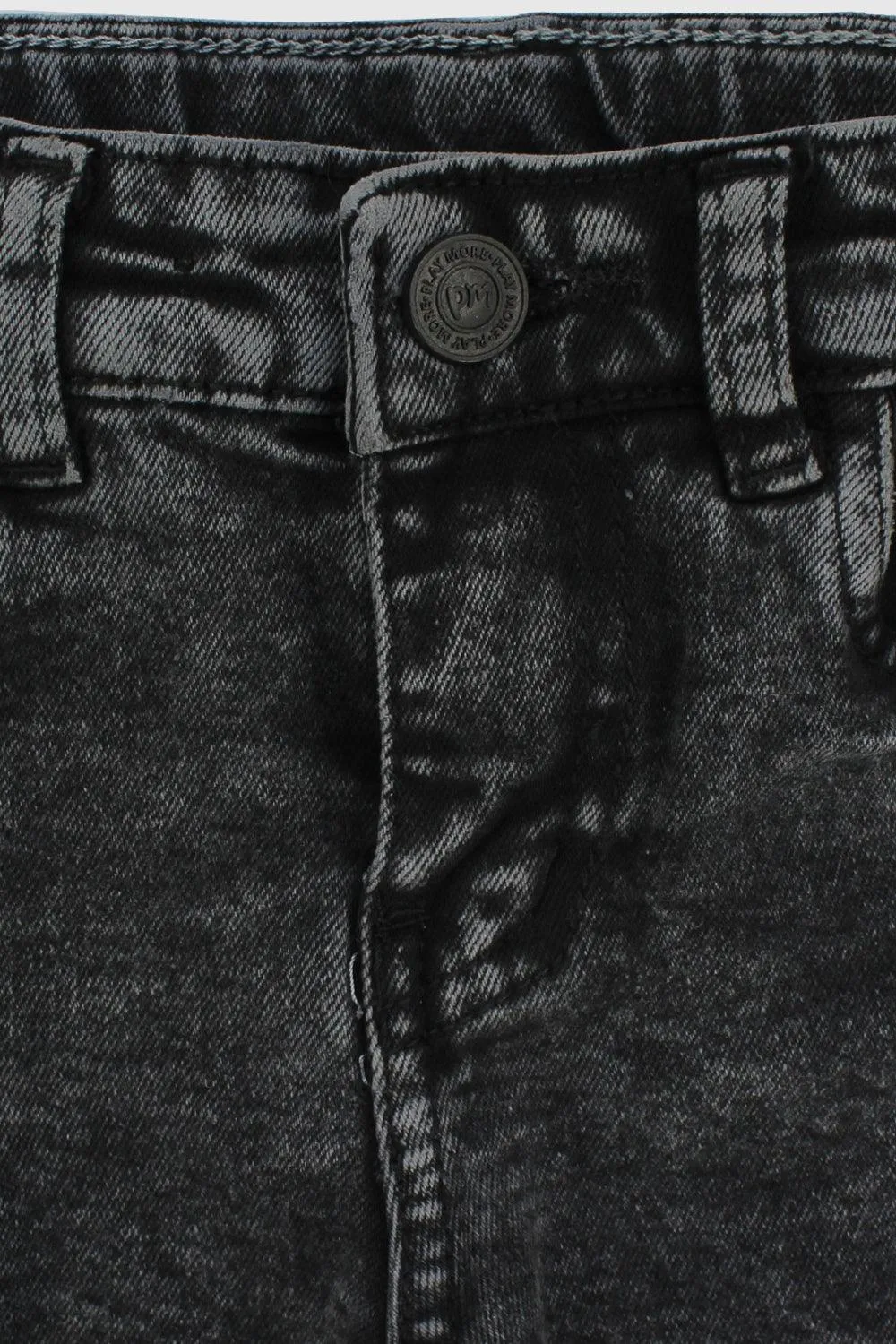 Schwarze Jeans-Shorts