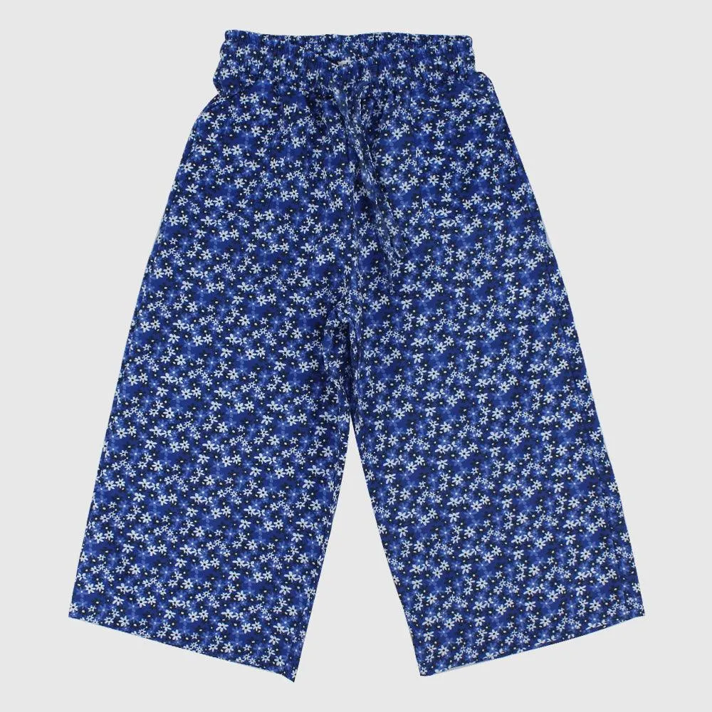 Blaue Blumen Bequeme Hose