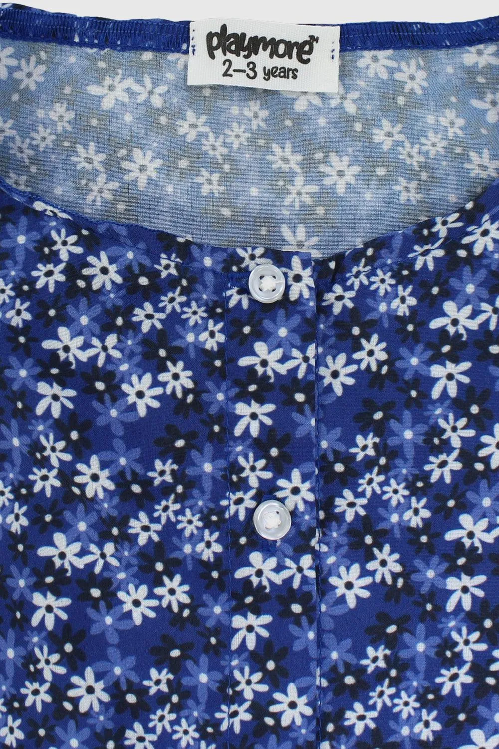 Blaue Blumen-Sleeveless-Bluse